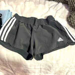Grey athletic shorts